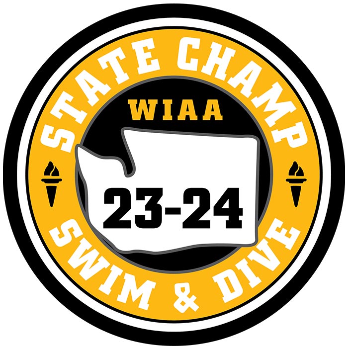 CHAMP Patch - WIAA 2023-2024 State Championships - Gold/Black