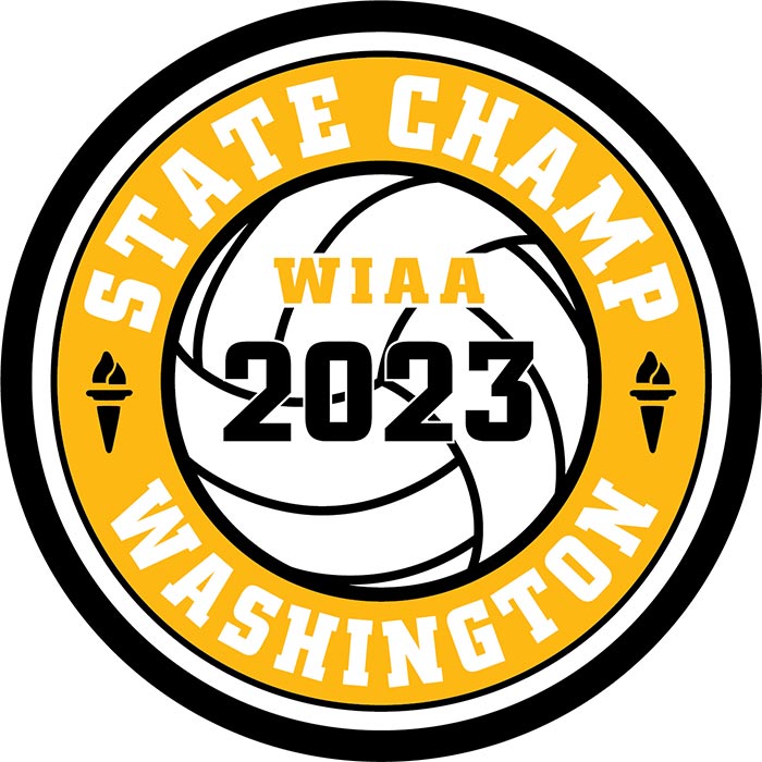 CHAMP Patch - WIAA 2023-2024 State Championships - Gold/Black