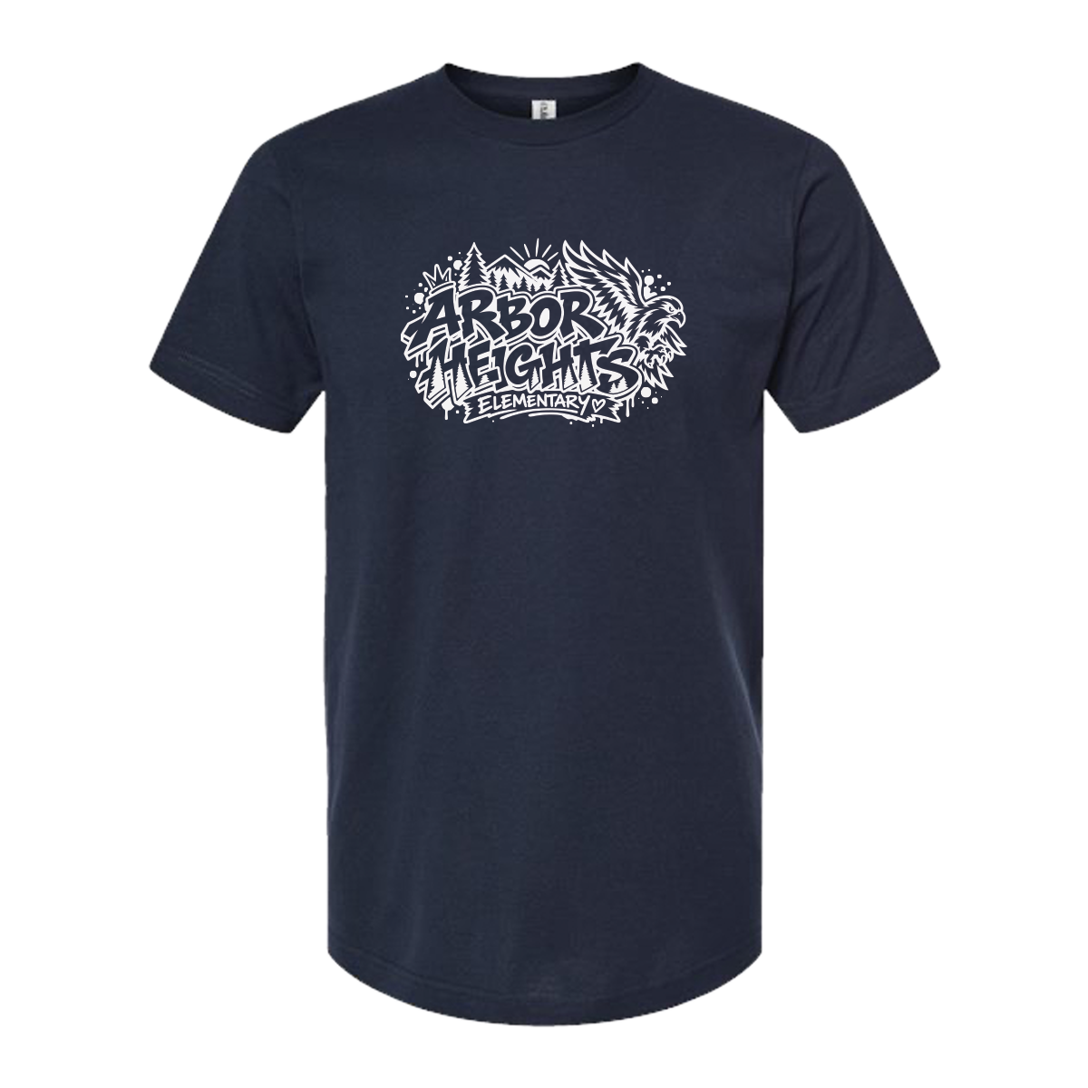 Short Sleeve - Arbor Heights Elementary Spiritwear - Navy
