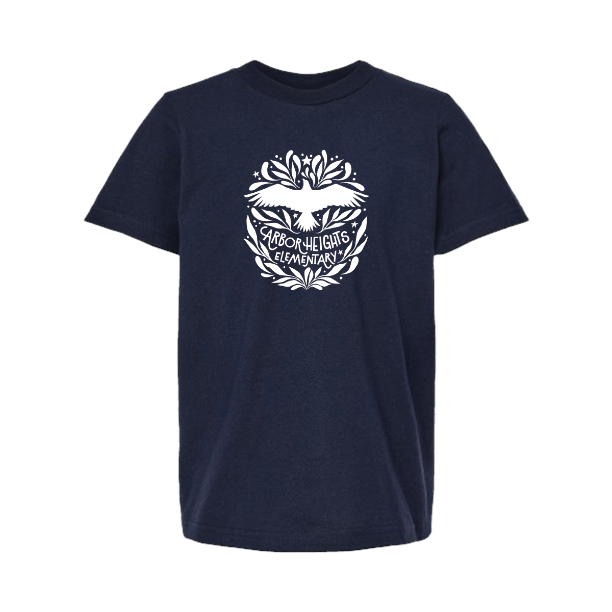 Youth Short Sleeve - Arbor Heights Elementary Spiritwear - Navy