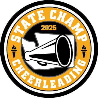 CHAMP Patch - WIAA 2024-2025 State Championships - Gold/Black