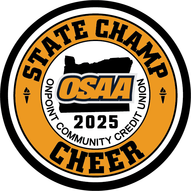 CHAMP Patch - OSAA 2024-2025 State Championships - Gold/Black