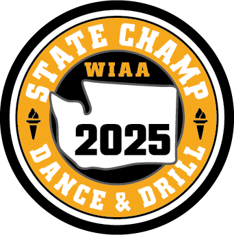 CHAMP Patch - WIAA 2024-2025 State Championships - Gold/Black