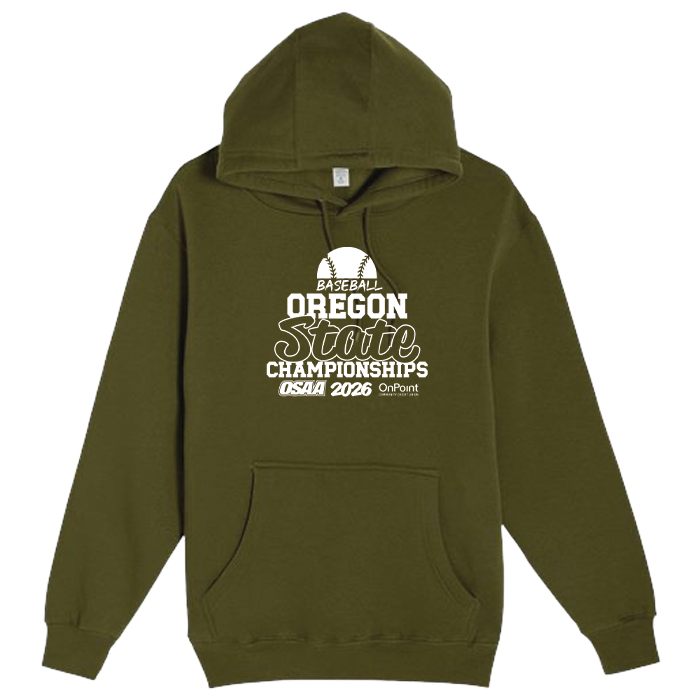 Premium Hoodie - OSAA 2026 State Baseball - Army Green