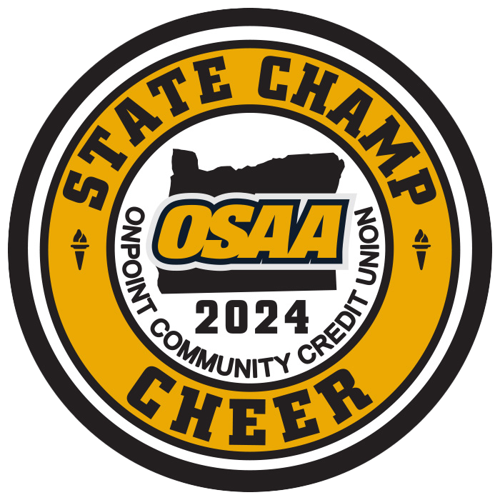 CHAMP Patch - OSAA 2023-2024 State Championships - Gold/Black