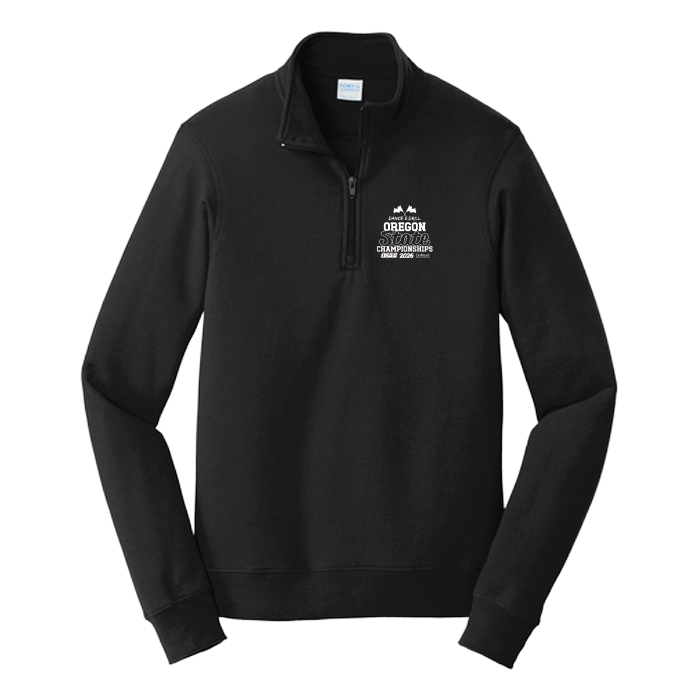 Fleece 1/4 Zip - OSAA 2026 State Dance and Drill - Black
