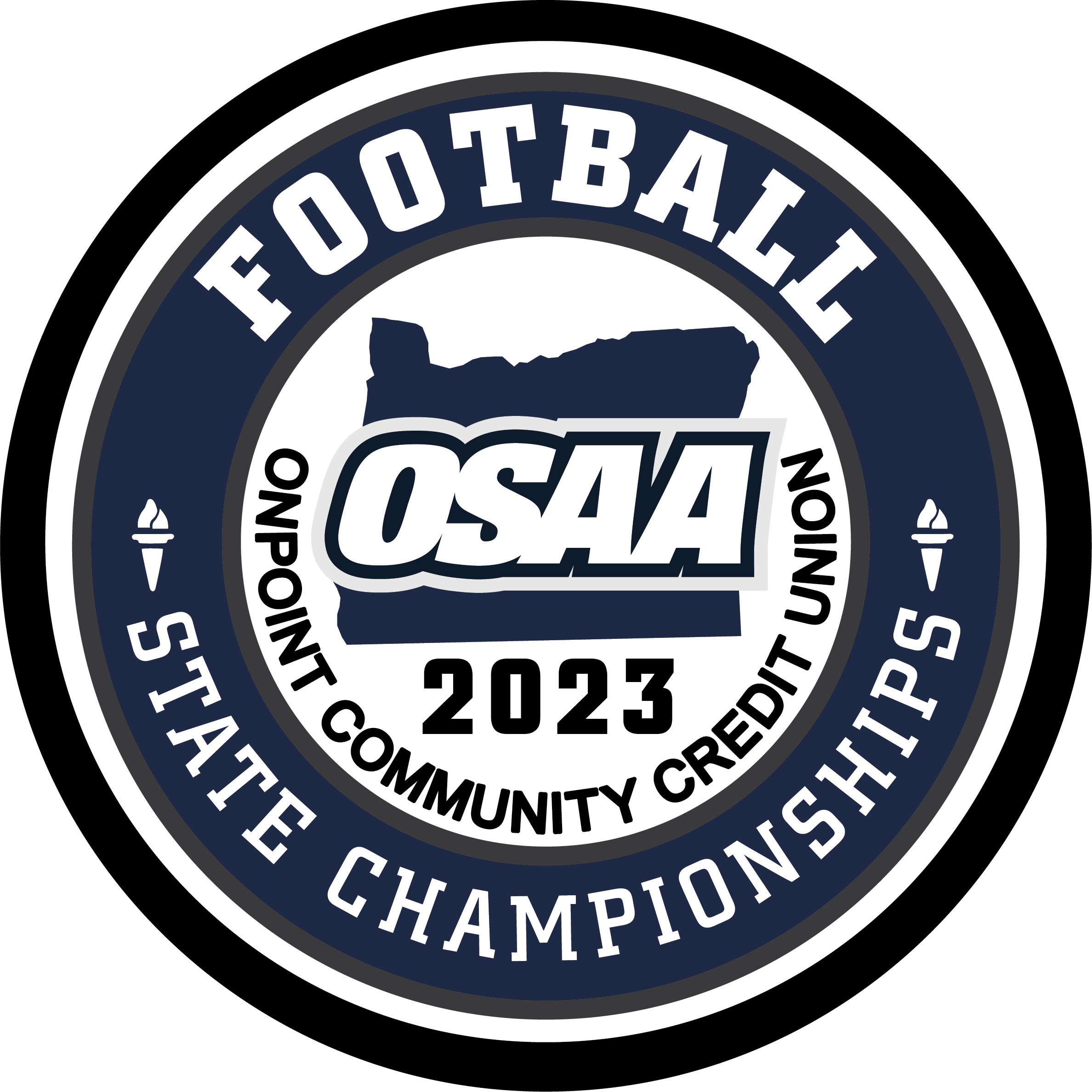 Patch - OSAA 2023-2024 State Championships - Blue/White