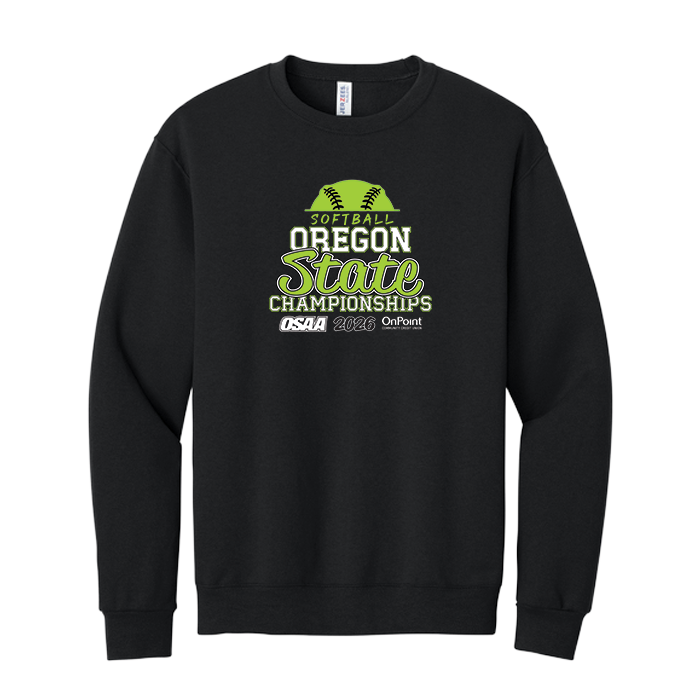 Crewneck - OSAA 2026 State Softball - Black
