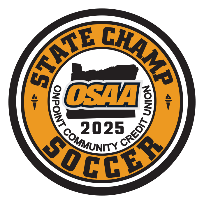 CHAMP Patch - OSAA 2025 State Soccer - Gold/Black