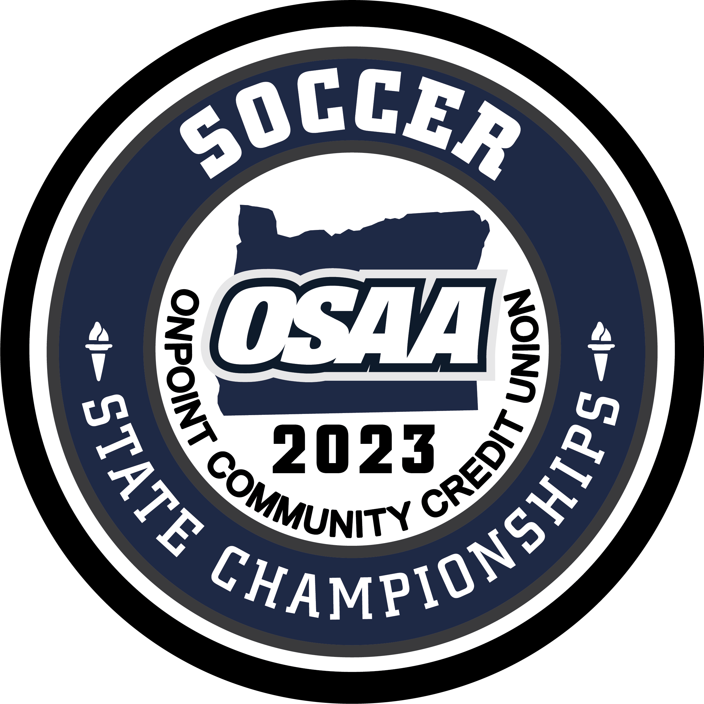 Patch - OSAA 2023-2024 State Championships - Blue/White