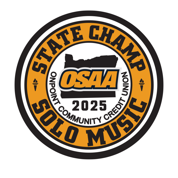 CHAMP Patch - OSAA 2024-2025 State Championships - Gold/Black