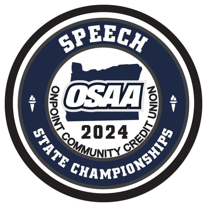 Patch - OSAA 2023-2024 State Championships - Blue/White