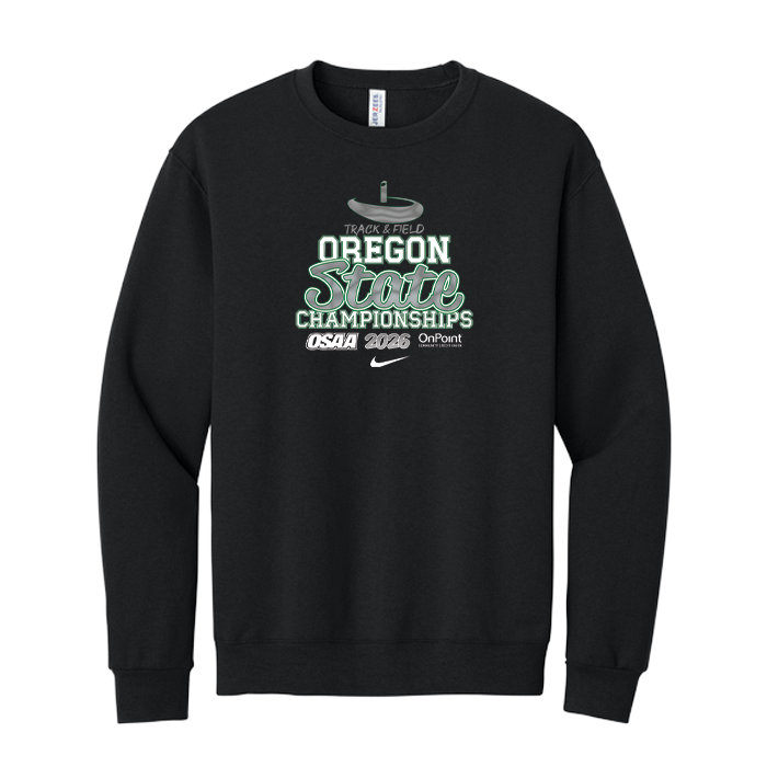 Crewneck - OSAA 2026 State Track and Field - Black