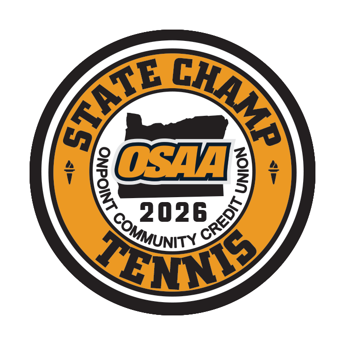 CHAMP Patch - OSAA 2026 State Tennis - Gold/Black