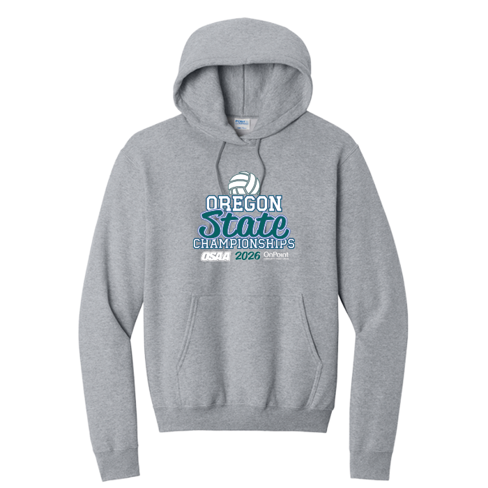 Hoodie - OSAA 2026 State Volleyball - Athletic Heather