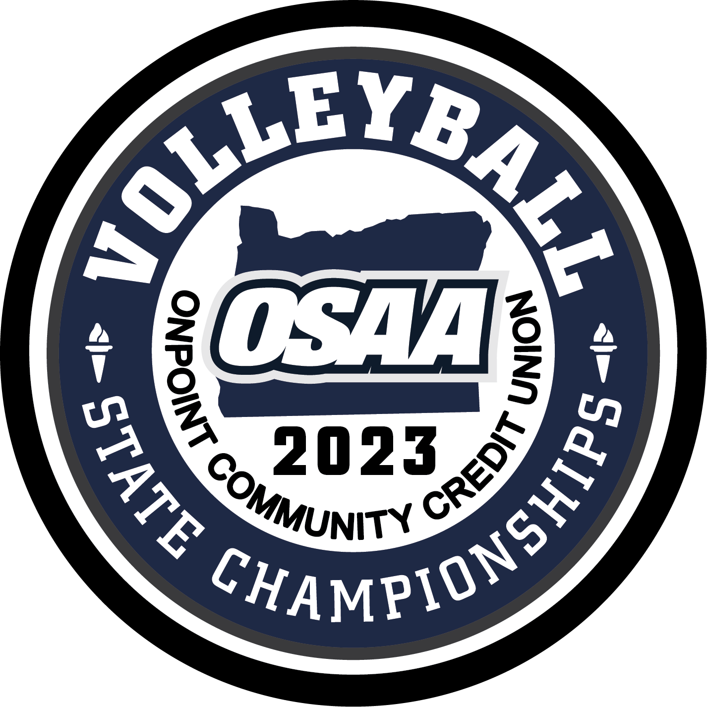 Patch - OSAA 2023-2024 State Championships - Blue/White