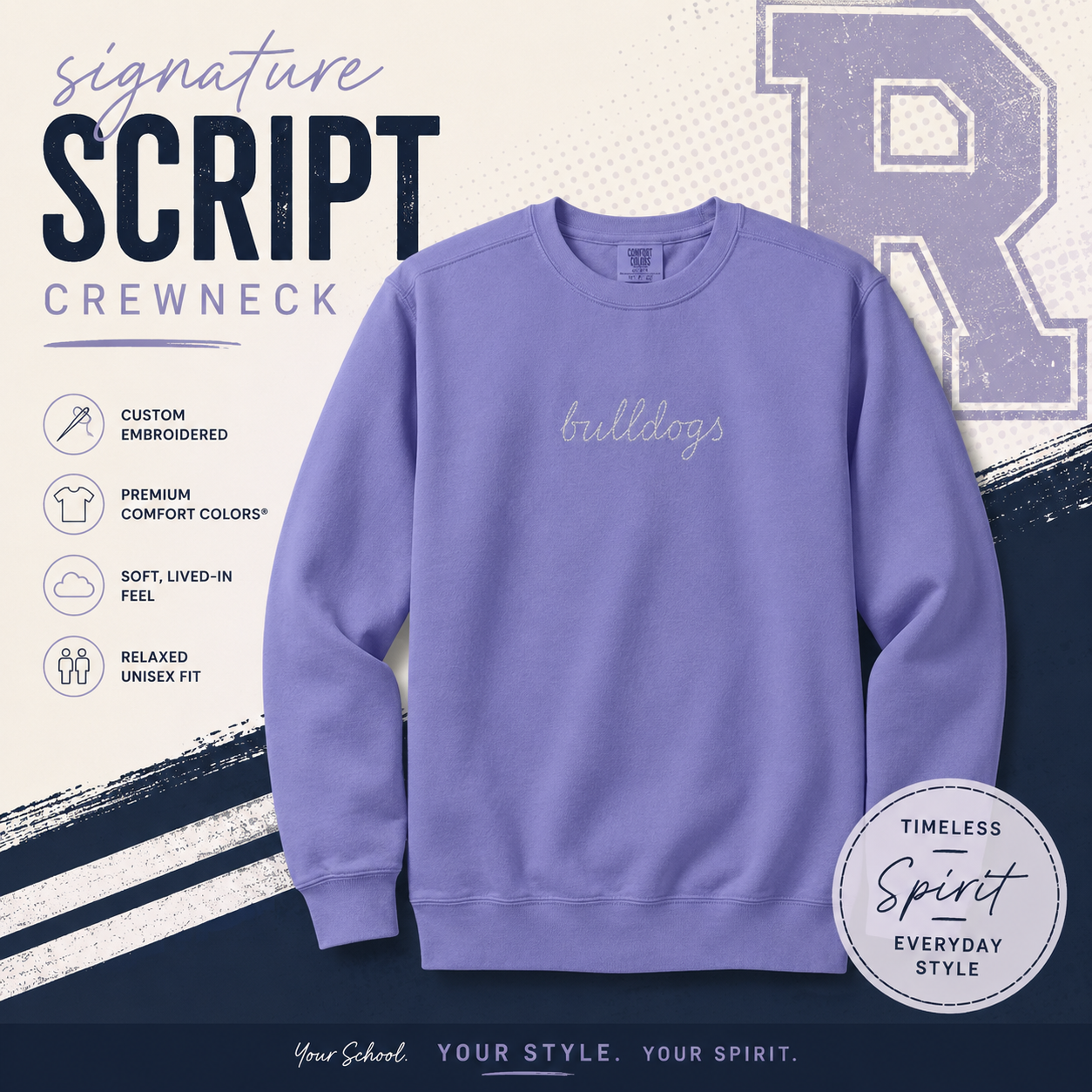 Signature Script Crewneck
