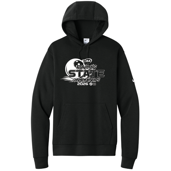 Nike Hoodie - WIAA 2026 State Bowling - Black