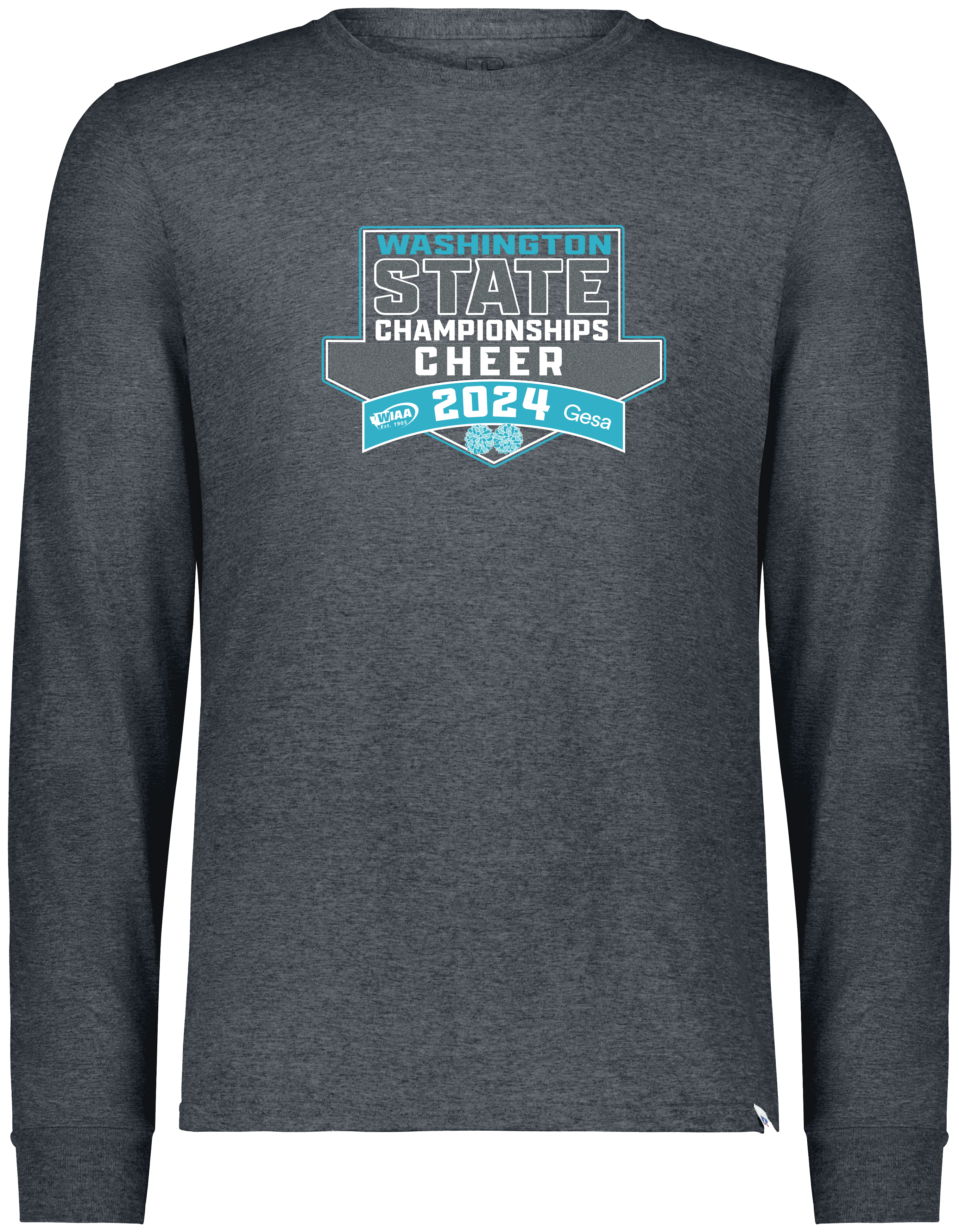 Long Sleeve - WIAA 2023-2024 State Championships - Black Heather