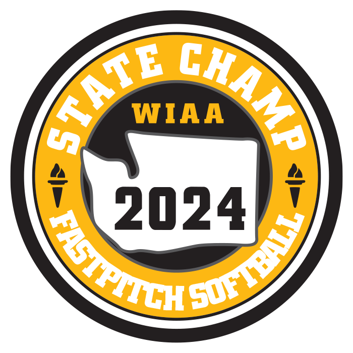 CHAMP Patch - WIAA 2023-2024 State Championships - Gold/Black