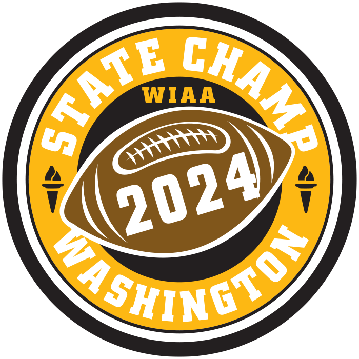 CHAMP Patch - WIAA 2024-2025 State Championships - Gold/Black