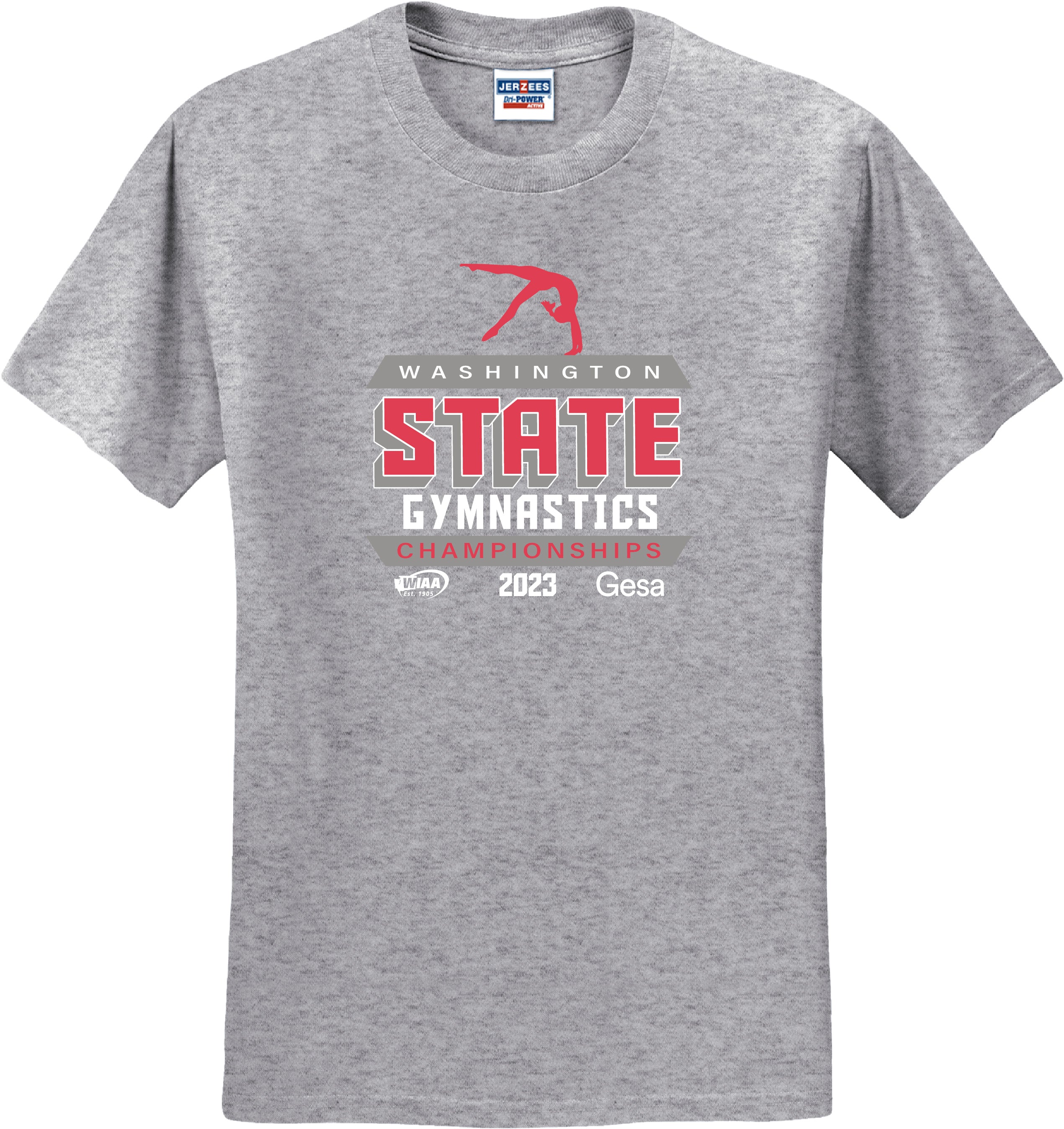 Short Sleeve- WIAA 2022-2023 State Championships - Light Grey