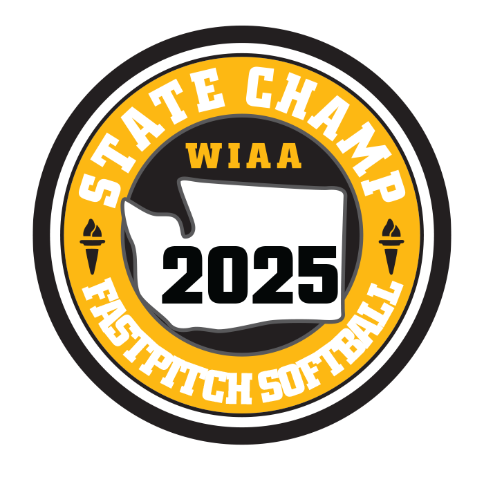 CHAMP Patch - WIAA 2024-2025 State Championships - Gold/Black