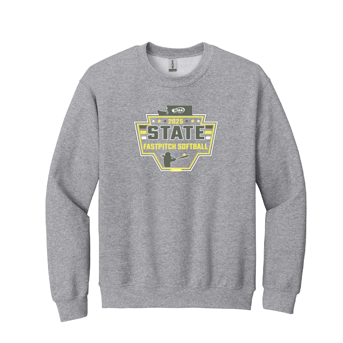 Crewneck - WIAA 2024-2025 State Championships - Light Grey