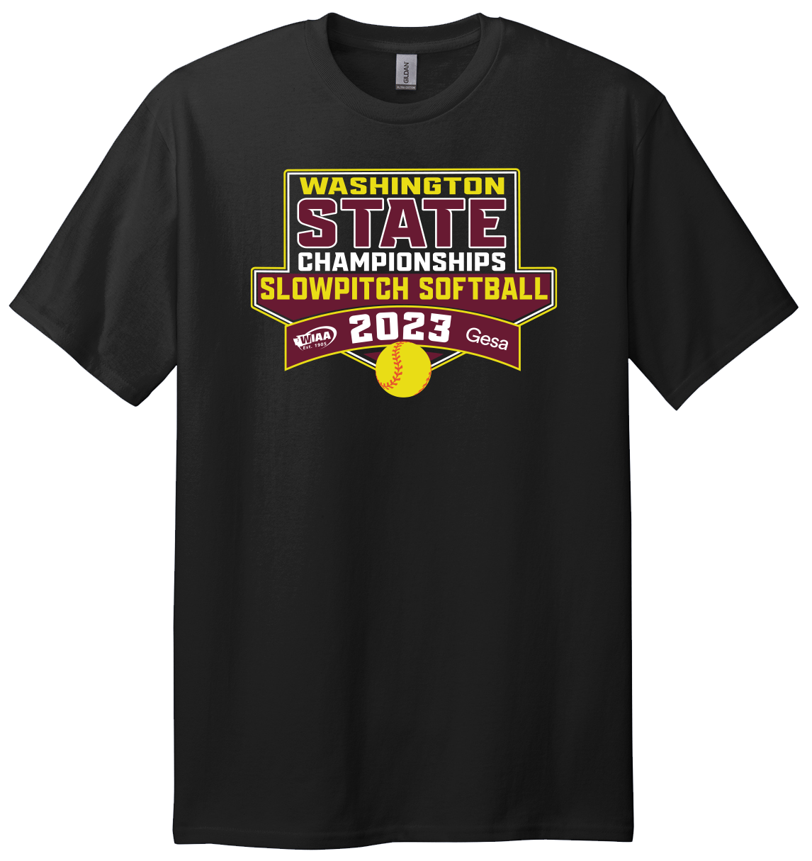Short Sleeve- WIAA 2023-2024 State Championships - Black