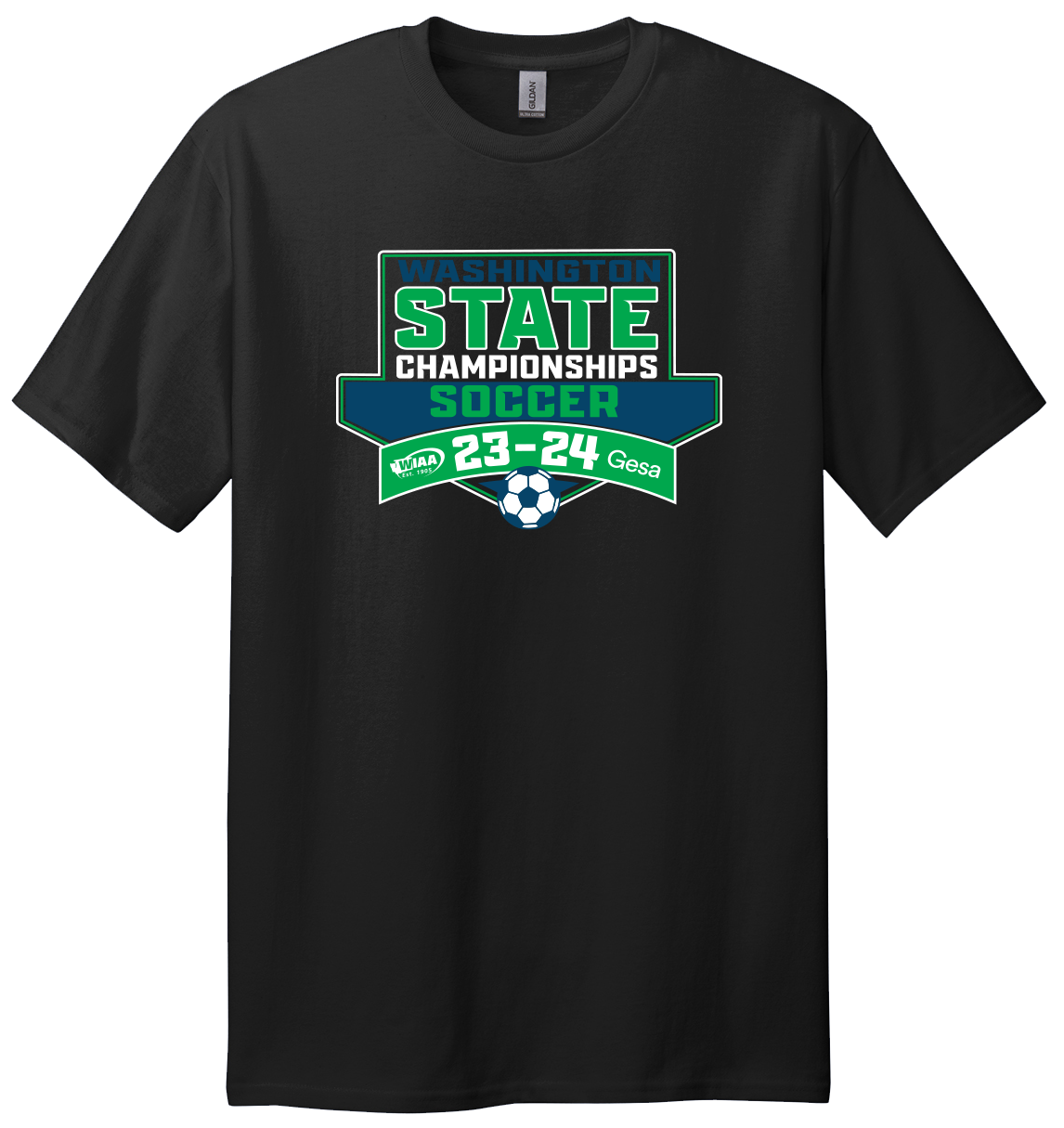 Short Sleeve- WIAA 2023-2024 State Championships - Black