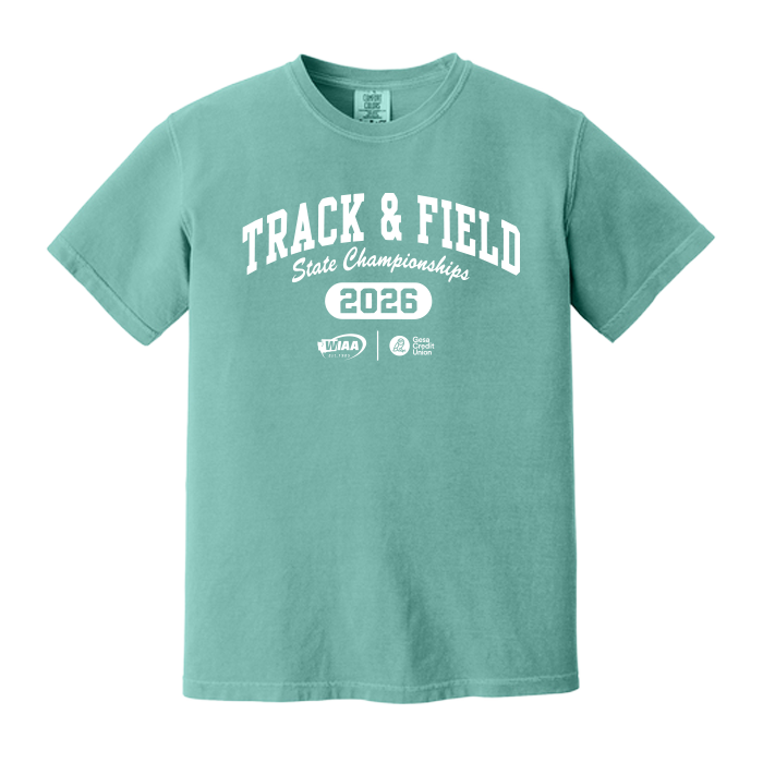 Comfort Colors Short Sleeve - WIAA 2026 State Track and Field - Seafoam
