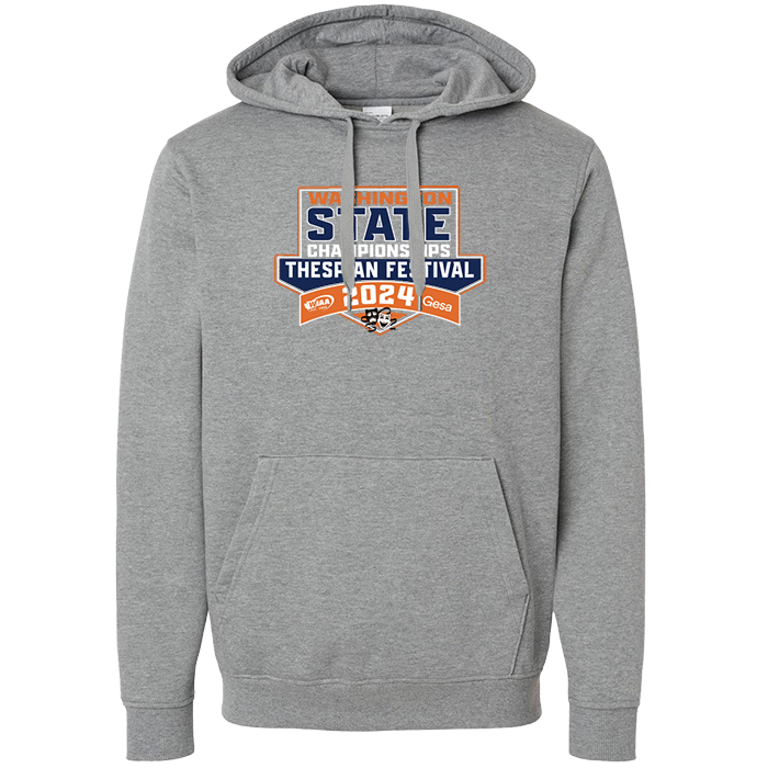 Hoodie - WIAA 2023-2024 State Championships - Light Grey