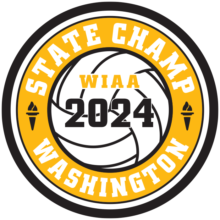 CHAMP Patch - WIAA 2024-2025 State Championships - Gold/Black