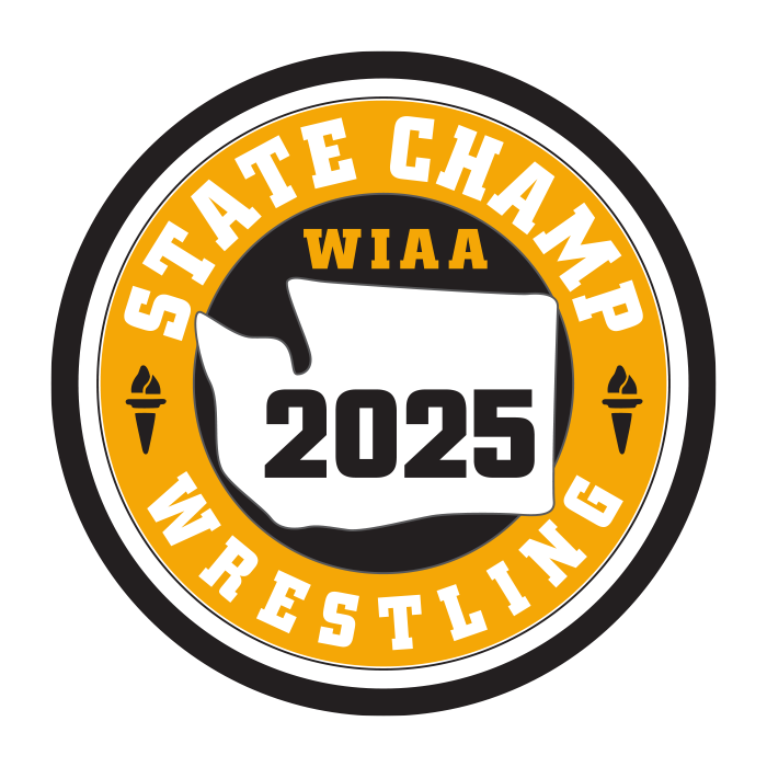 CHAMP Patch - WIAA 2024-2025 State Championships - Gold/Black