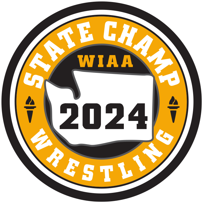CHAMP Patch - WIAA 2023-2024 State Championships - Gold/Black