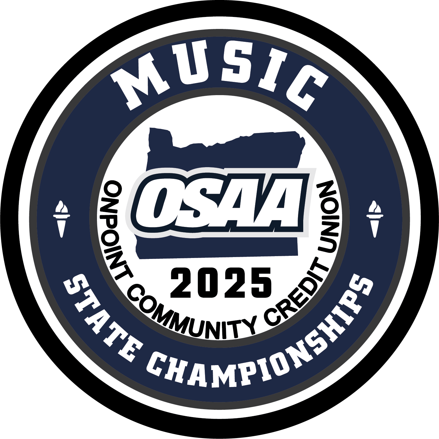 Patch - OSAA 2024-2025 State Championships - Blue/White