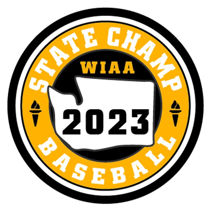 CHAMP Patch - WIAA 2022-2023 State Championships - Gold/Black
