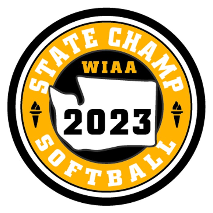CHAMP Patch - WIAA 2022-2023 State Championships - Gold/Black