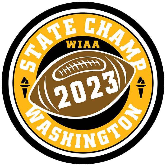 CHAMP Patch - WIAA 2023-2024 State Championships - Gold/Black