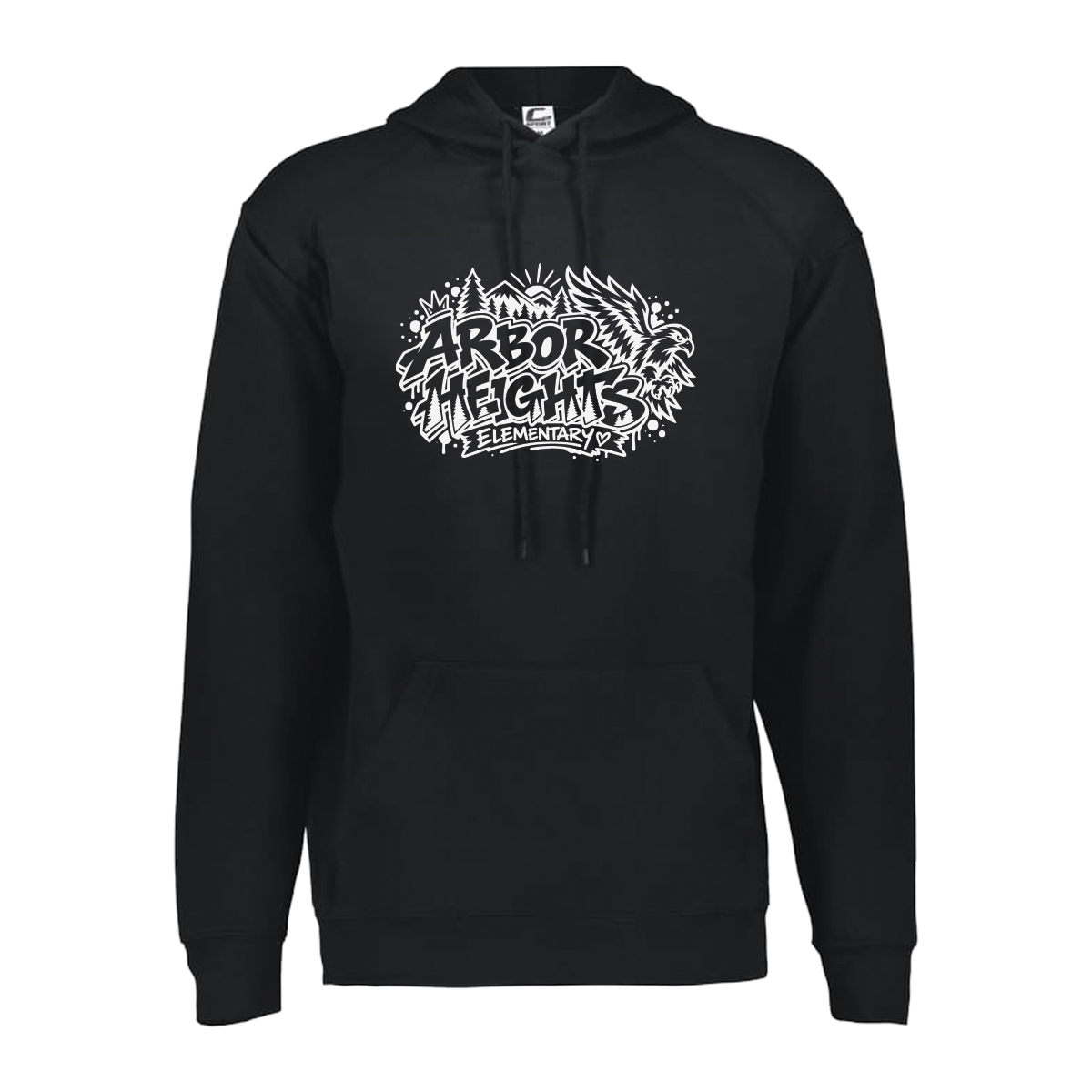 Hoodie - Arbor Heights Elementary Spiritwear - Black