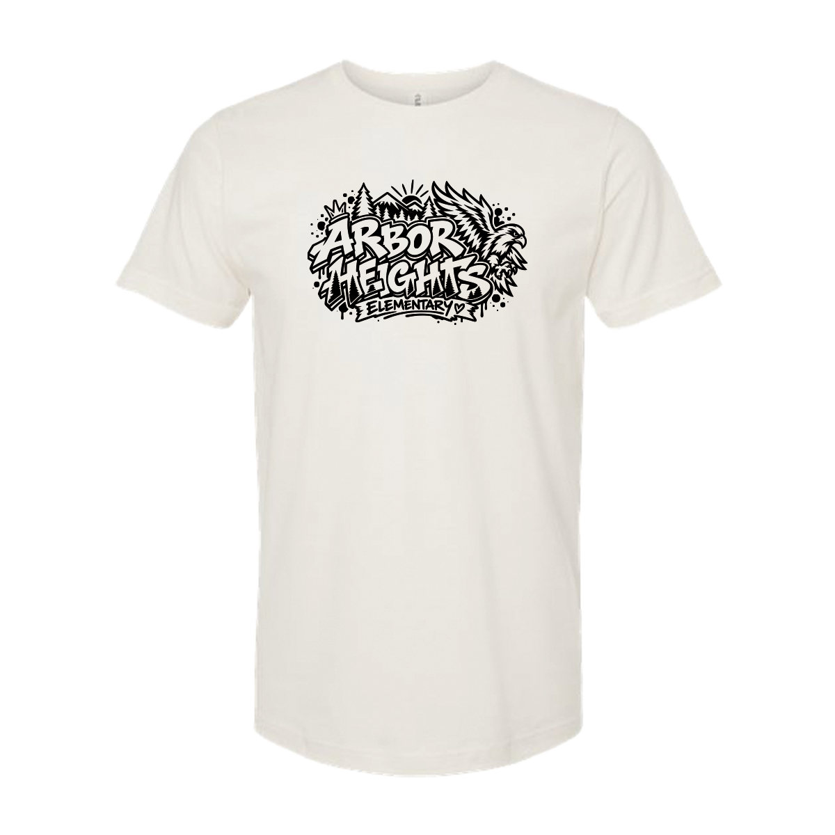 Short Sleeve - Arbor Heights Elementary Spiritwear - Vintage White