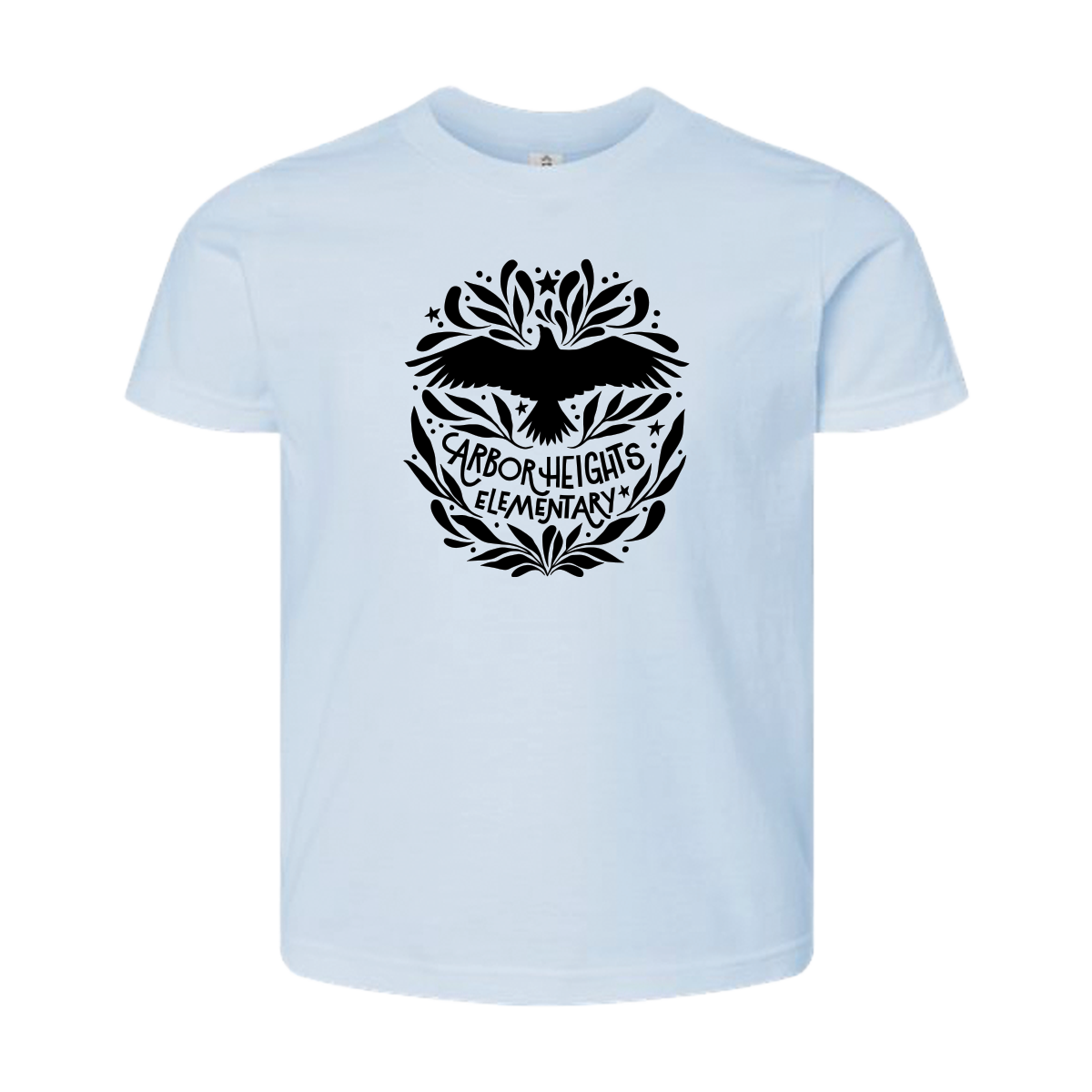 Youth Short Sleeve - Arbor Heights Elementary Spiritwear - Baby Blue