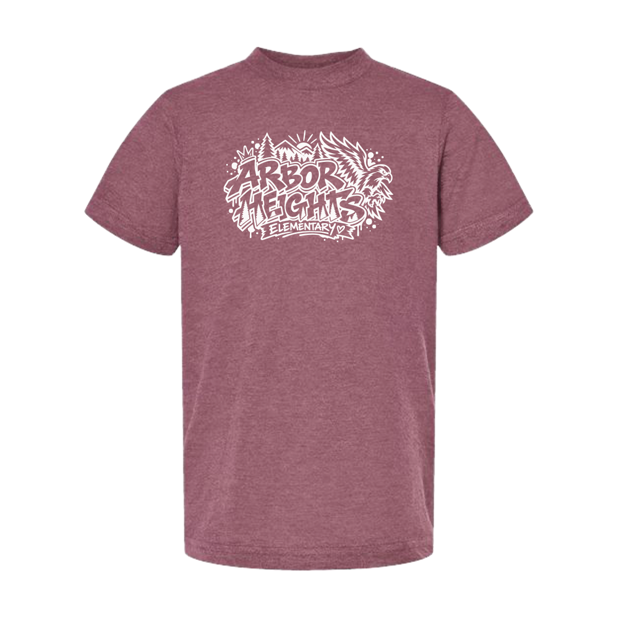 Youth Short Sleeve - Arbor Heights Elementary Spiritwear - Heather Casis