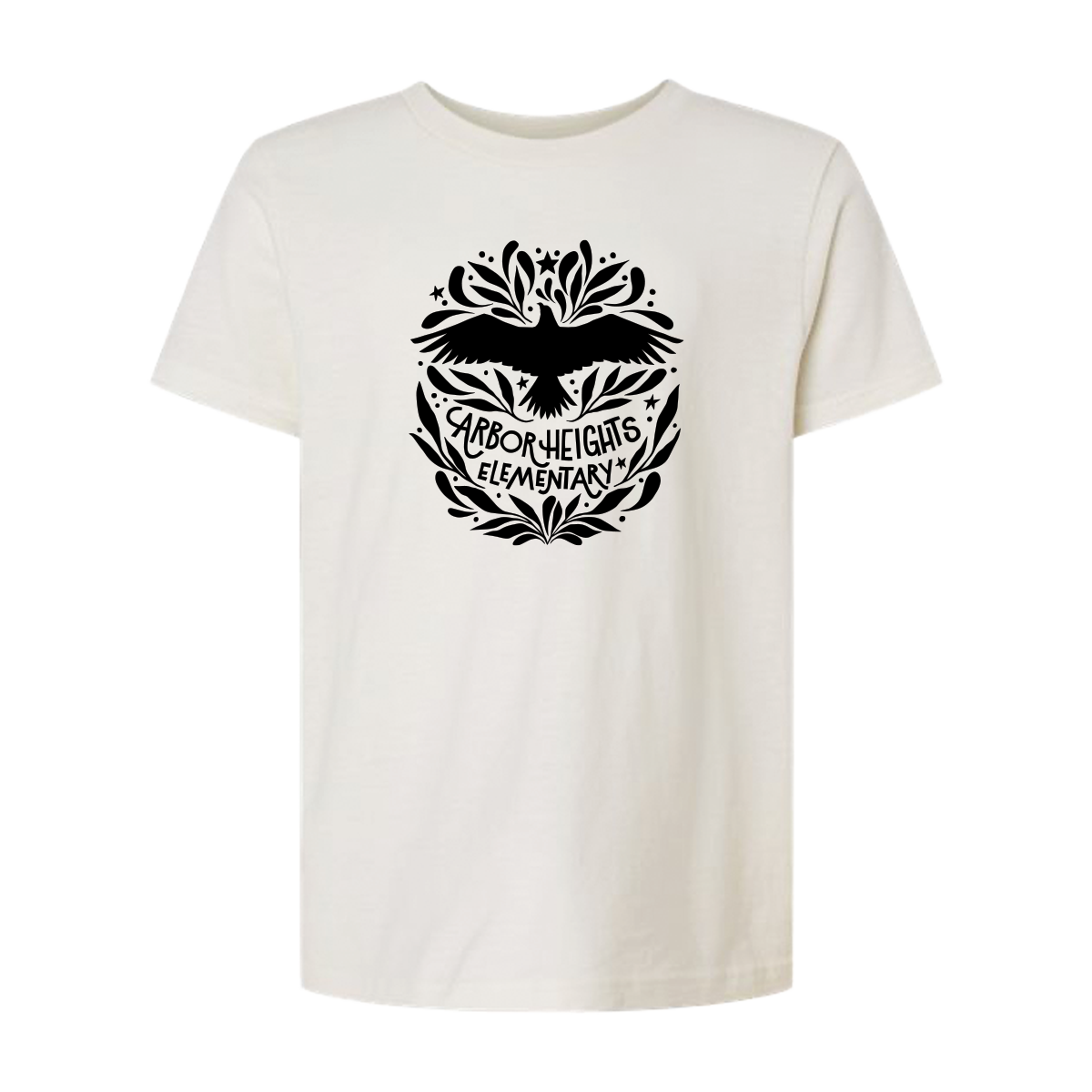 Youth Short Sleeve - Arbor Heights Elementary Spiritwear - Vintage White