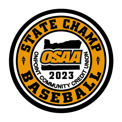 CHAMP Patch - OSAA 2022-2023 State Championships - Gold/Black