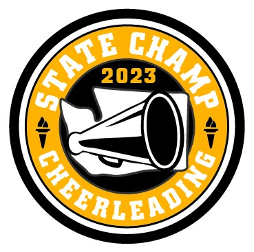 CHAMP Patch - WIAA 2022-2023 State Championships - Gold/Black