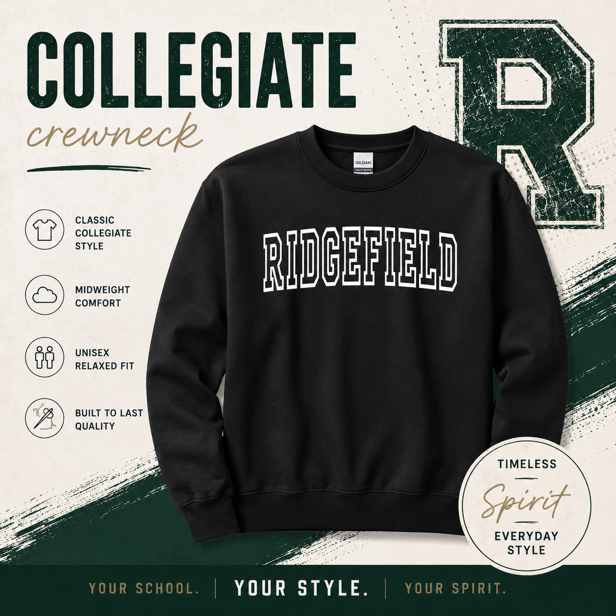 Rush Varsity Collegiate Crewneck