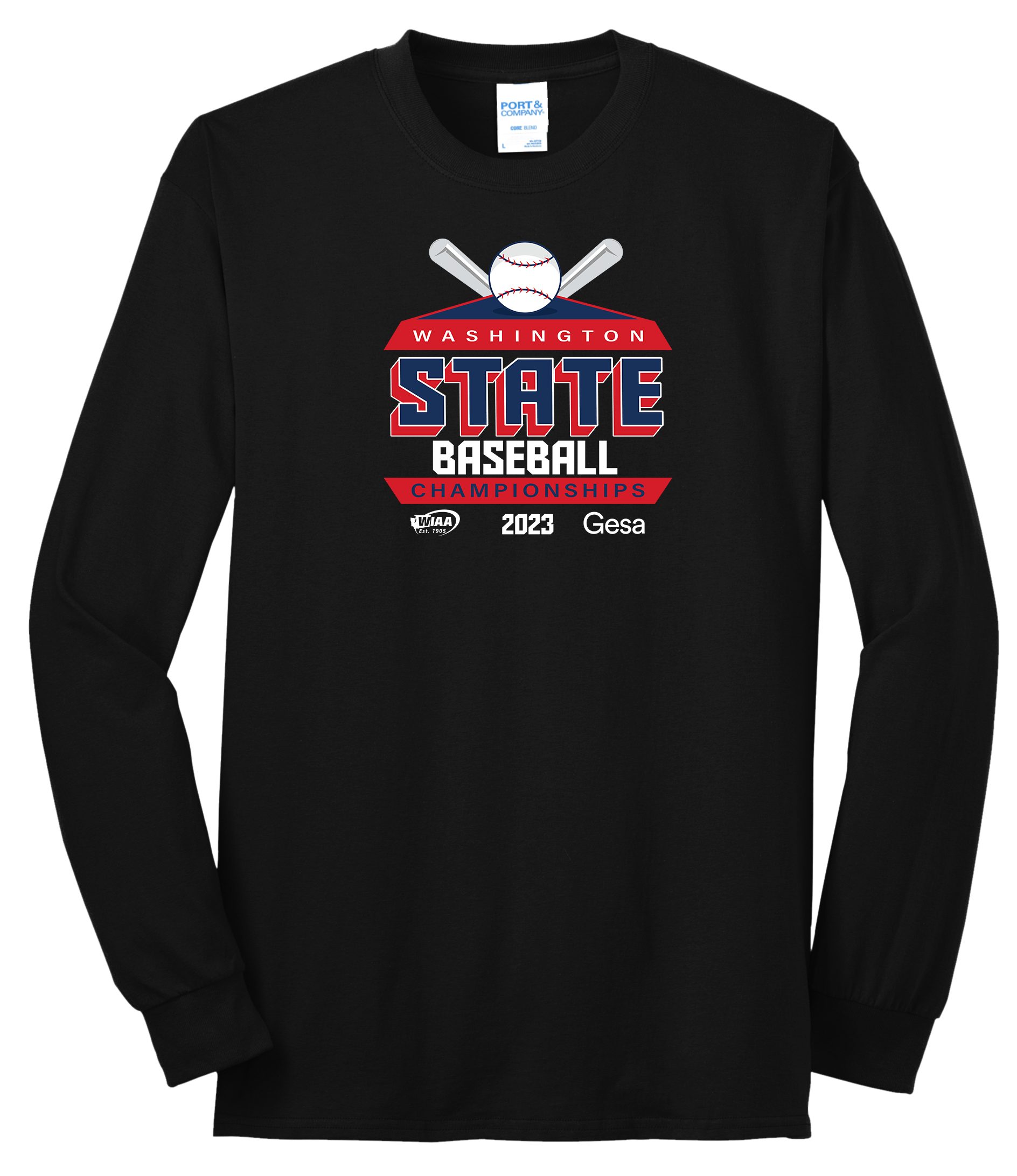 Long Sleeve - WIAA 2022-2023 State Championships - Black