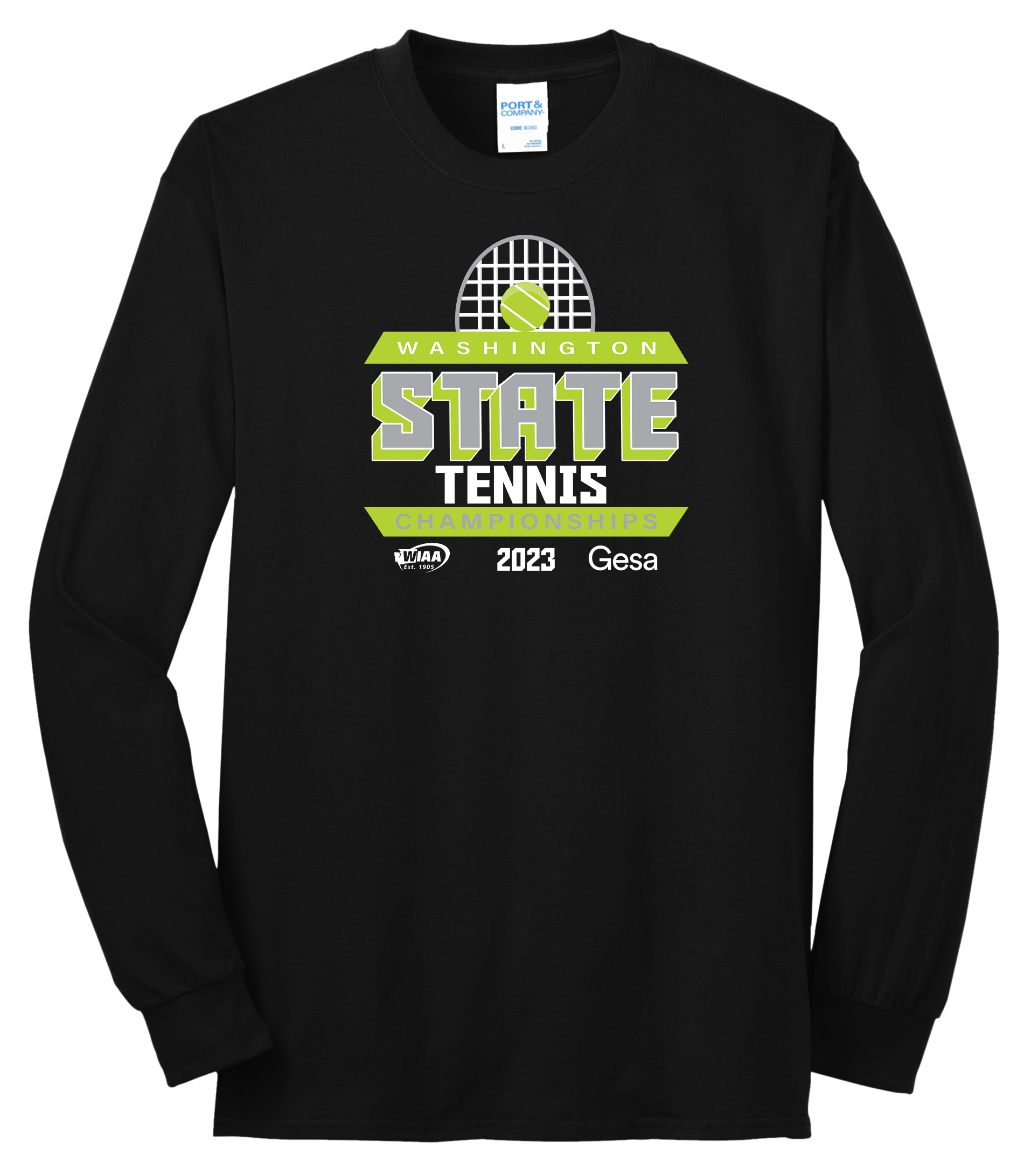 Long Sleeve - WIAA 2022-2023 State Championships - Black