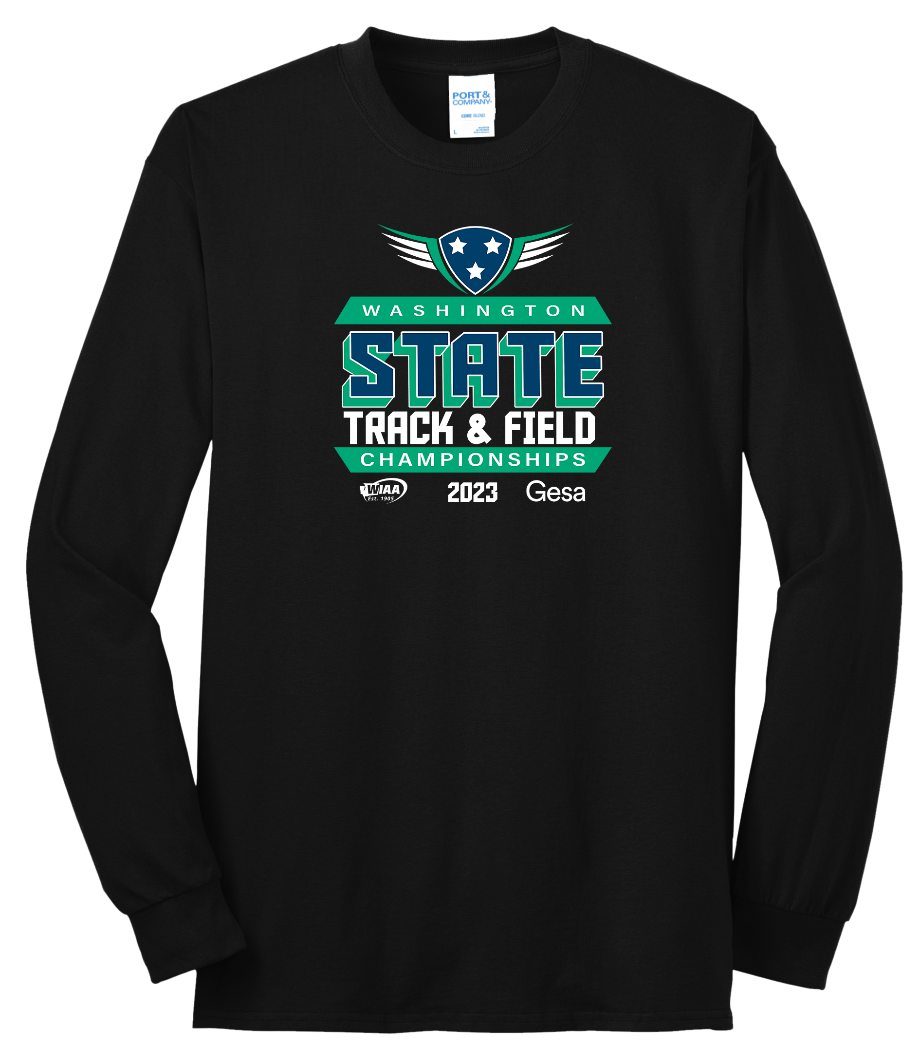 Long Sleeve - WIAA 2022-2023 State Championships - Black